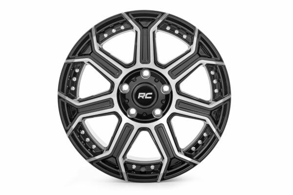 Rough Country 89 Series Wheel | One-Piece | Black Machined Gun Metal | 17x9 | 6x5.5 | +0mm