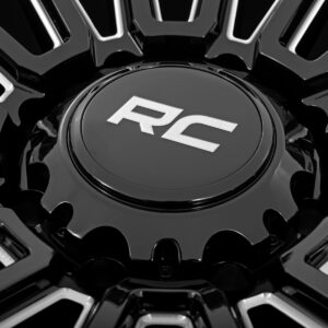 Rough Country 97 Series Wheel | One-Piece | Gloss Black | 22×10 | 6×5.5 | -25mm